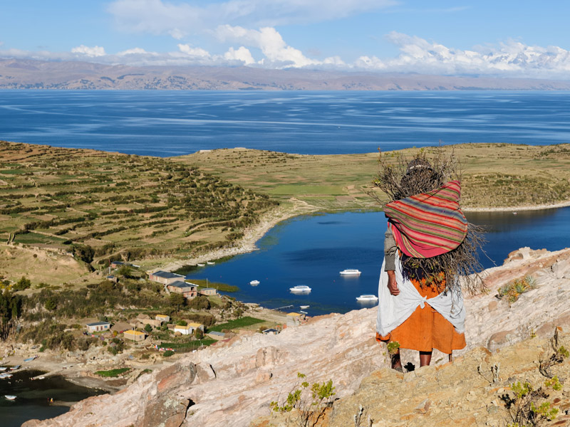 Titicaca lake - Isla del Sol landscape Voyage en Bolivie de Patrice & Ghislaine