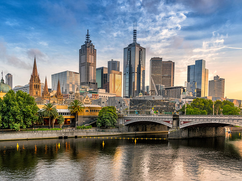 Melbourne -Central business distric Voyage en Australie de Patrice