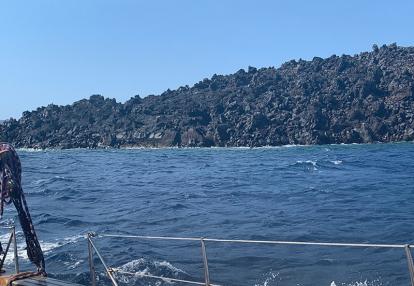 Nea Kameni (La caldera Santorin) Voyage dans les Cyclades de Jean-Luc