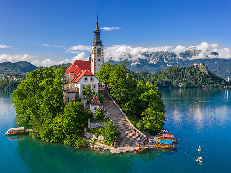 Bled - Église de l'Assomption de Maria Voyage en Slovénie de Bertrand R.