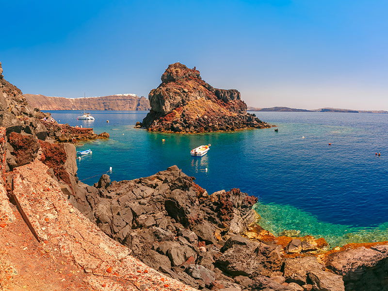 Santorin - Armeni bay Voyage dans les Cyclades d'Anne
