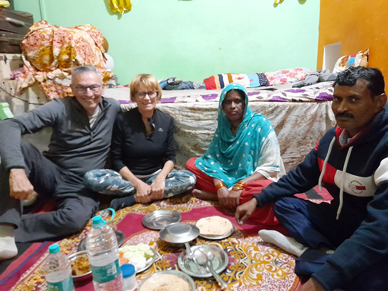 Repas Convivial chez un Chauffeur Voyage en Inde d'Alain B.