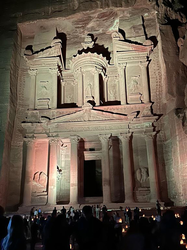 Petra de Nuit Voyage en Jordanie de Dominique R-B.