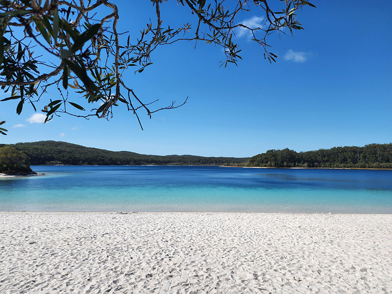 Lake MacEnzie sur Fraser Island Voyage en Australie de Carine L.C.
