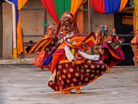 Bumthang - Festival Annuel Au Monastère De Jakar A Découvrir au Bhoutan - Bumthang