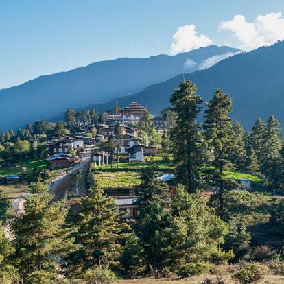 Vallée De Phobjikha - Village De Gangten Et Monastère Bouddhiste De Gangtey Goemba A Découvrir au Bhoutan - La Vallée de Phobjikha