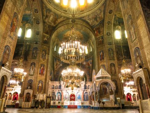 Sofia - Intérieur De La Cathédrale De Saint Alexandre Nevsky A Découvrir en Bulgarie - Sofia