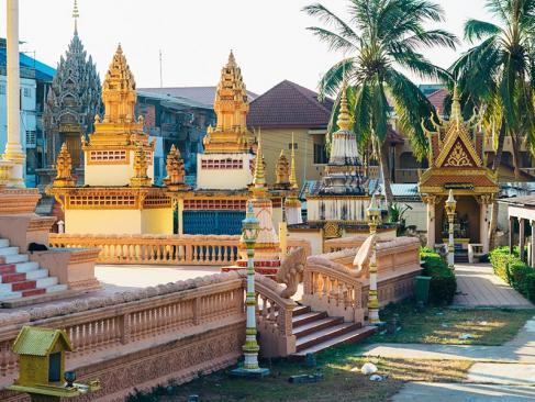 Kratie - Krong Kracheh Pagoda A Découvrir au Cambodge - Kratie