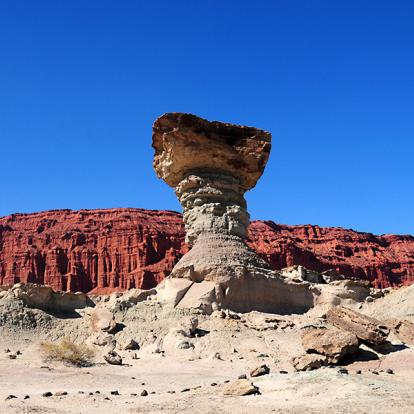 Valle De La Luna - Formation El Hongo Dans Le Parc Provincial Ischigualasto A Découvrir au Chili - La Valle de la Luna