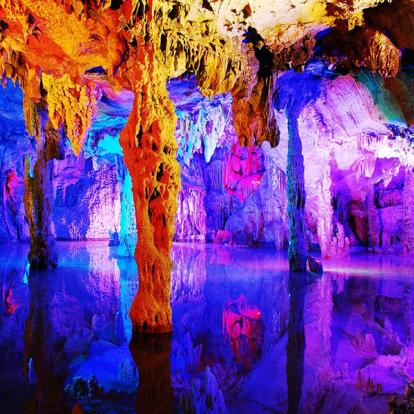 Guilin - Grotte De La Flûte De Roseau A Découvrir en Chine - Guilin