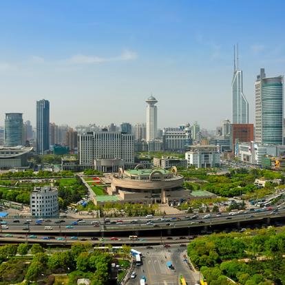 Shangai - La Place Du Peuple De Shanghai Et Le Musée National A Découvrir en Chine - Shanghai
