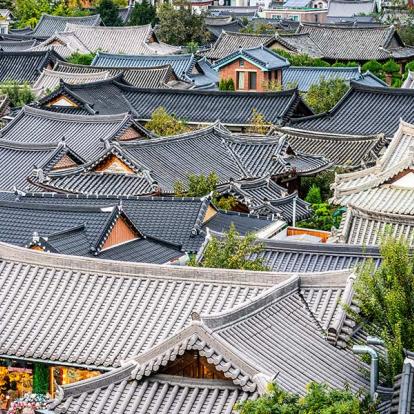Jeonju  - Toits Du Village De Hanok Maeul A Découvrir en Corée du Sud - Jeonju