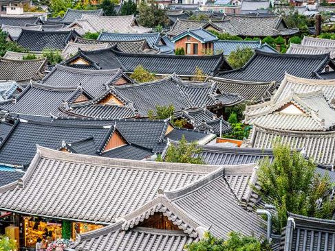 Jeonju  - Toits Du Village De Hanok Maeul A Découvrir en Corée du Sud - Jeonju