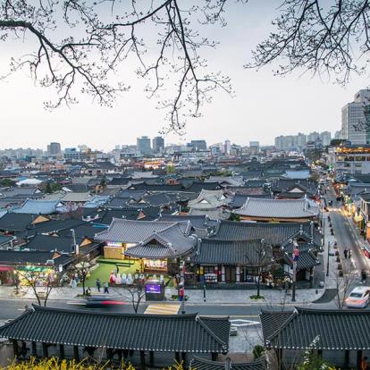 Jeonju - Vieilles Maisons à Omokdae A Découvrir en Corée du Sud - Jeonju