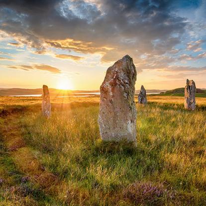 Cercle De Pierres De Ceann Hulavig Sur L'île De Lewis A Découvrir en Ecosse - Lewis et Harris
