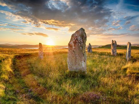 Cercle De Pierres De Ceann Hulavig Sur L'île De Lewis A Découvrir en Ecosse - Lewis et Harris