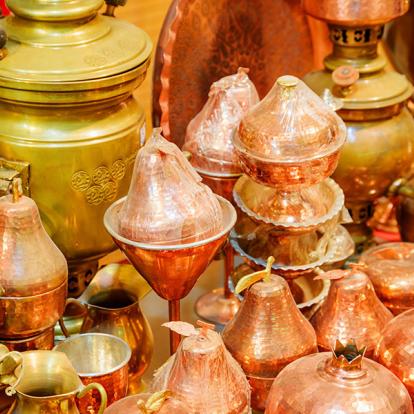 Kashan - Large Gamme D'ustensiles De Cuisine Traditionnels Iraniens En Cuivre A Découvrir en Iran - L'Artisanat Iranien