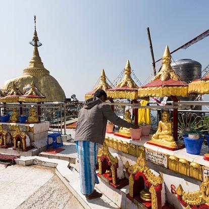 A Découvrir au Myanmar - Le Mont Kyaiktiyo et son Rocher d'Or