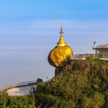 A Découvrir au Myanmar - Le Mont Kyaiktiyo et son Rocher d'Or