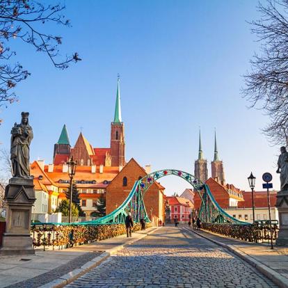 Wroclaw - Vue Sur Le Pont Piéton Tumski A Découvrir en Pologne - Wroclaw