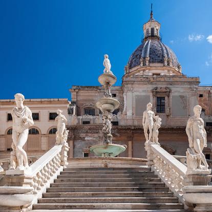Palerme -  Piazza Pretoria A Découvrir en Sicile - Palerme