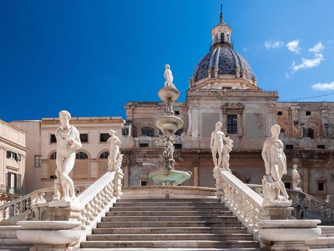 Palerme -  Piazza Pretoria A Découvrir en Sicile - Palerme