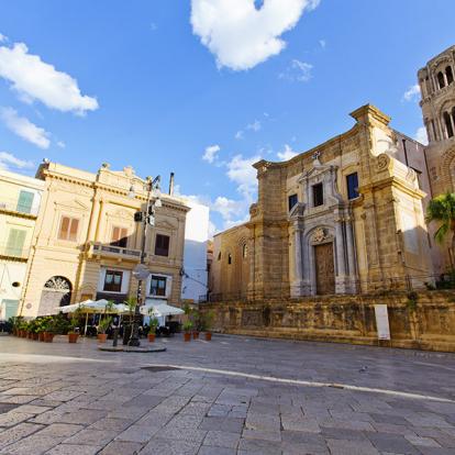 Palermo - Piazza Bellini Et Son église De La Martorana A Découvrir en Sicile - Palerme
