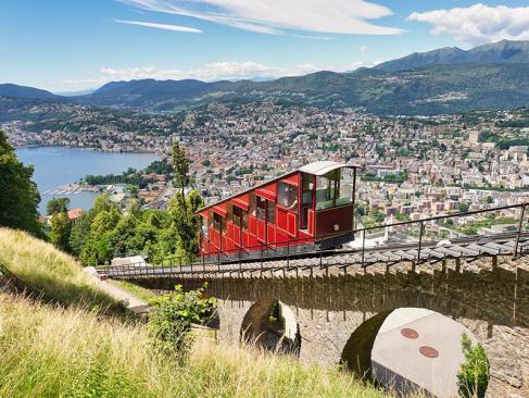 Lugano, Monte Brè Funiculaire A Découvrir en Suisse - Lugano