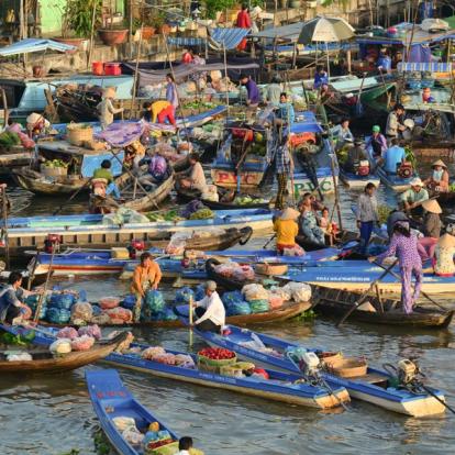 Delta Du Mekon - Marché Flottant A Découvrir au Vietnam -  Le Delta du Mékong