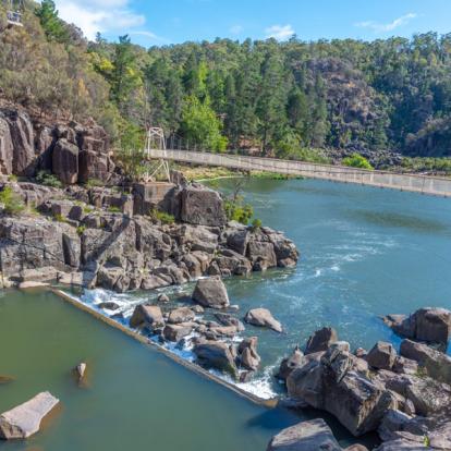 Lauceston - Alexandra Suspension Bridge Over South Esk River At Cataract Gorge A Découvrir en Australie - Launceston