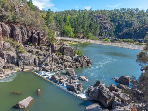 Lauceston - Alexandra Suspension Bridge Over South Esk River At Cataract Gorge A Découvrir en Australie - Launceston