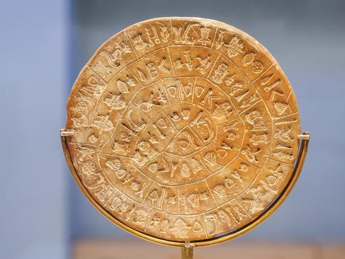 Héraklion - Disque De Phaistos Festos Au Musée Archéologique A Découvrir en Crète - Héraklion