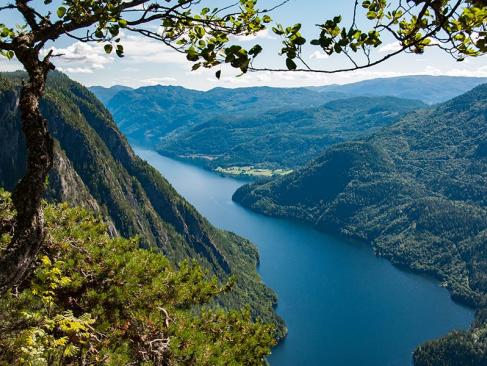 Vue Depuis Lårdalstigen A Découvrir en Norvège - Le Telemark