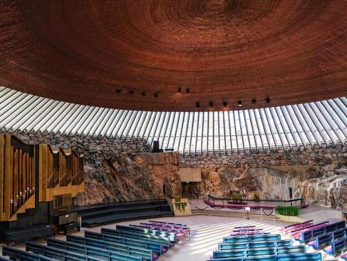 Helsinki - Église Rupestre De Temppeliaukio A Découvrir en Finlande - Helsinki