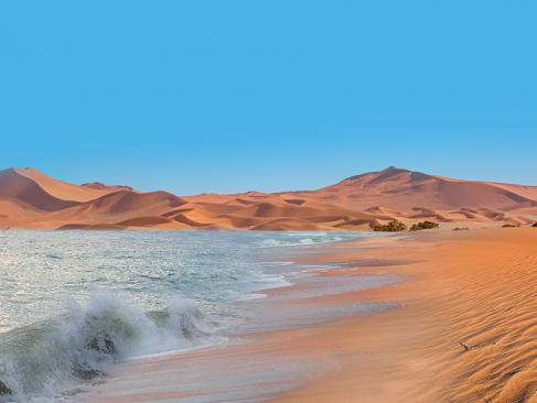 Le Désert Du Namib Et L'océan Atlantique Se Rencontrent Près De La Skeleton Coast A Découvrir en Namibie - Le Désert du Namib