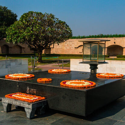 Dehli - Rajghat, Mahatma Gandhi Crematorium A Découvrir en Inde - New Delhi