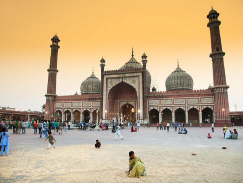 Dehli - Détail Architectural De La Mosquée Jama Masjid A Découvrir en Inde - New Delhi