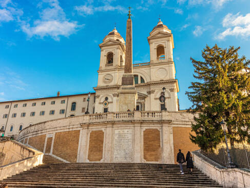 Rome - L'église Et L'escalier De La Trinité-des-Monts A Découvrir en Italie - Rome
