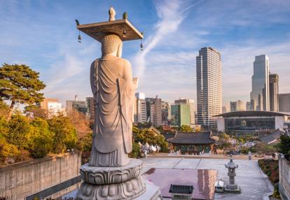 Seoul - Bongeunsa temple Voyage Découverte en Corée du Sud - Séoul - Ultra-Moderne et Incroyablement Vivante