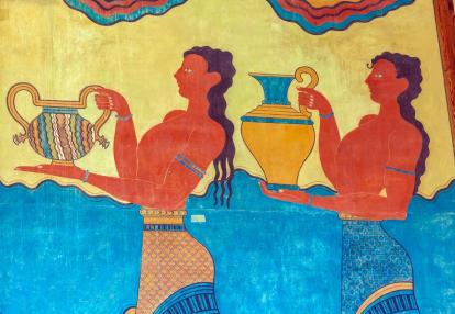 Knossos Palace - Water carrier fresco Voyage Découverte en Crète - Une terre de mythes et de légendes