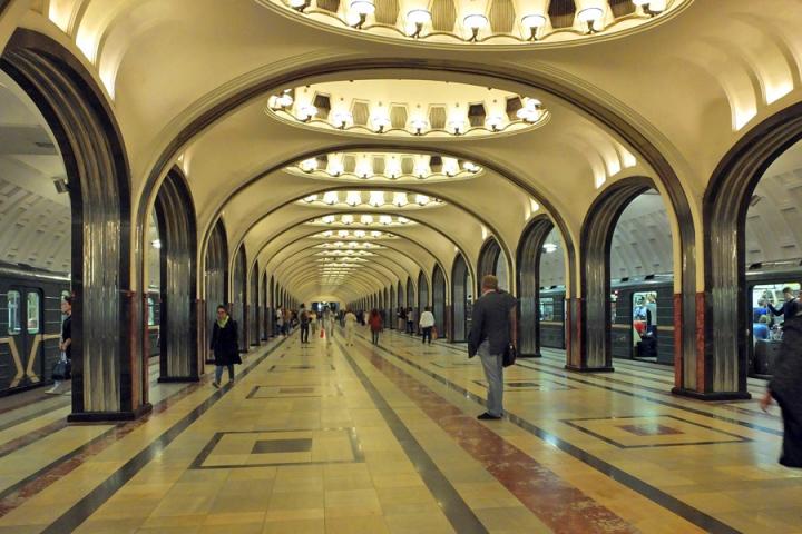 Station Maïakovskaïa Voyage Découverte en Russie - Le Métro de Moscou et ses plus belles stations