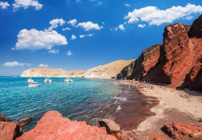 Santorin - Red Beach - Akrotiri Voyage Découverte à Santorin - Les Secrets du Passé