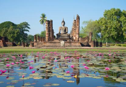 Sukhothai - Wat Chana Songkram Voyage Découverte en Thaïlande - Visite de Sukhothai, première capitale du Siam