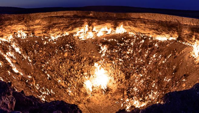 Le Cratère de Darvaza, les Portes de l'Enfer