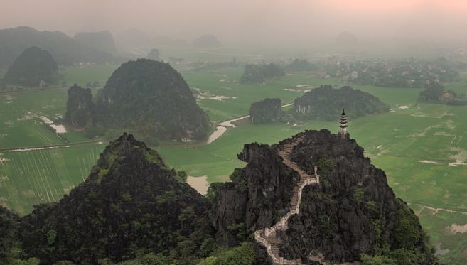 Tam Coc, la Baie d'Along Terrestre