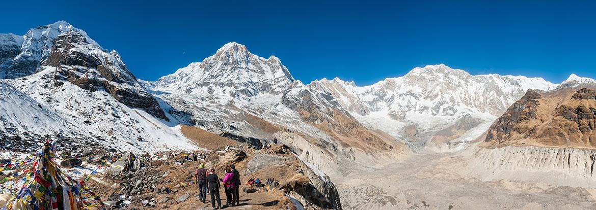 Panorama of Annapurna range from ABC (Annapurna Base Camp) Guide de Voyage - Népal