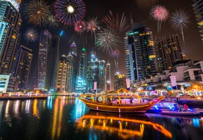 Dubai Fireworks Voyage aux Emirats Arabes Unis - Un Réveillon à Dubaï