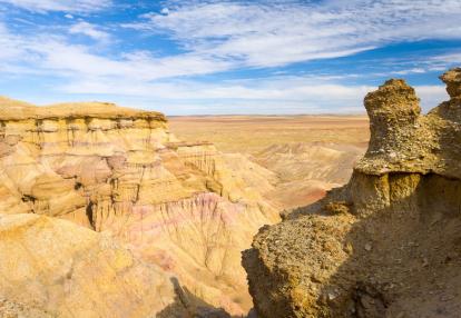 Désert de Gobi - Falaises de  Bayanzag Voyage en Mongolie - Désert de Gobi et Trek dans le Naiman Nuur