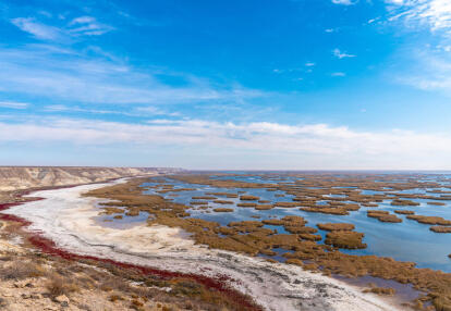Shores of Aral sea in Uzbekistan Voyage en Ouzbékistan - Aux carrefours des grandes routes caravanières
