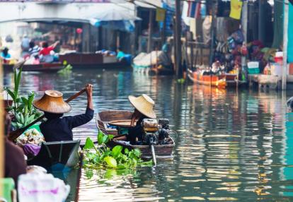 Bangkok - marché Flottant Voyage en Thaïlande - Petit Tour en Famille autours de Bangkok